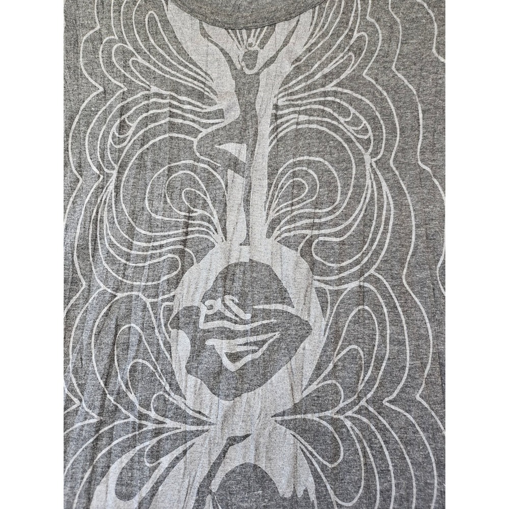 Sure Charcoal Gray Whimsigoth Psychedelic Spirit‎ Graphic T-Shirt Dress Lg - Picture 9 of 9